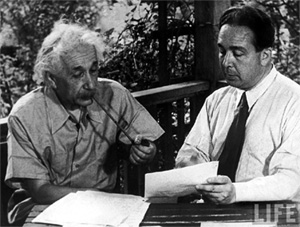 Albert Einstein and Leo Szilard