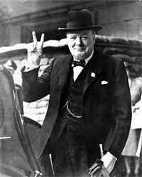 Winston Spencer Churchill's V Sign Winston Spencer Churchill's V Sign