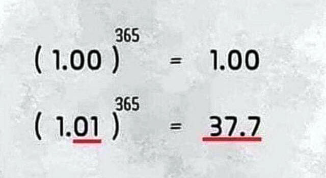 The 1% Rule: Do It 1% Better Every Day! The 1% Rule: Do It 1% Better Every Day!