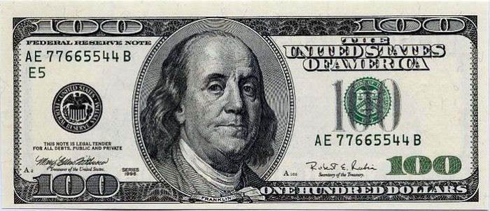 Benjamin Franklin in $100 Bill Benjamin Franklin in $100 Bill