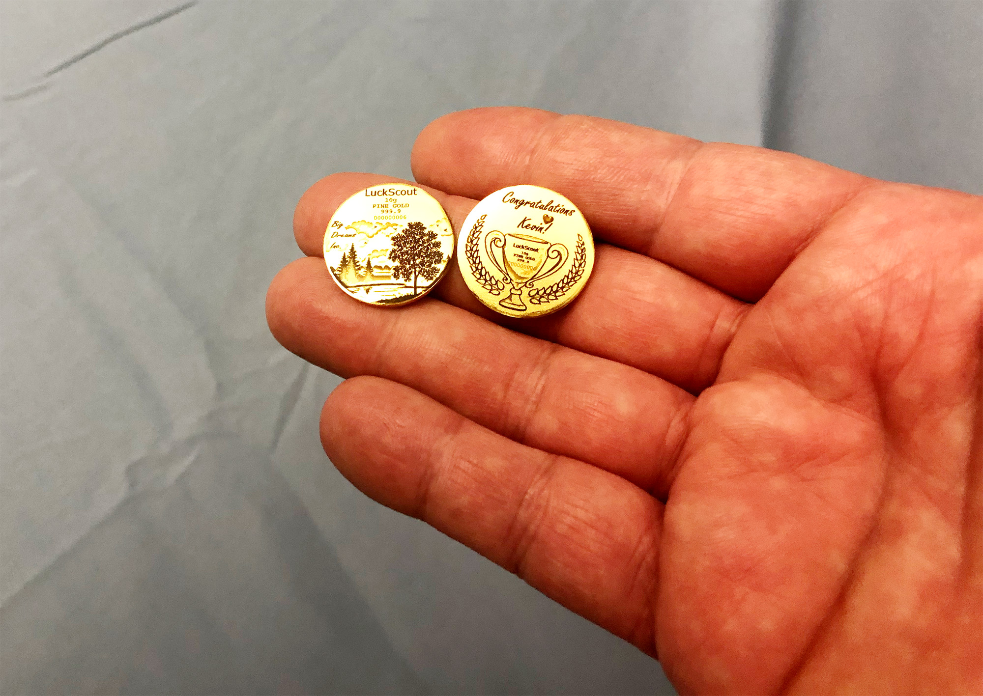 LuckScout 10g Gold Rounds LuckScout 10g Gold Rounds