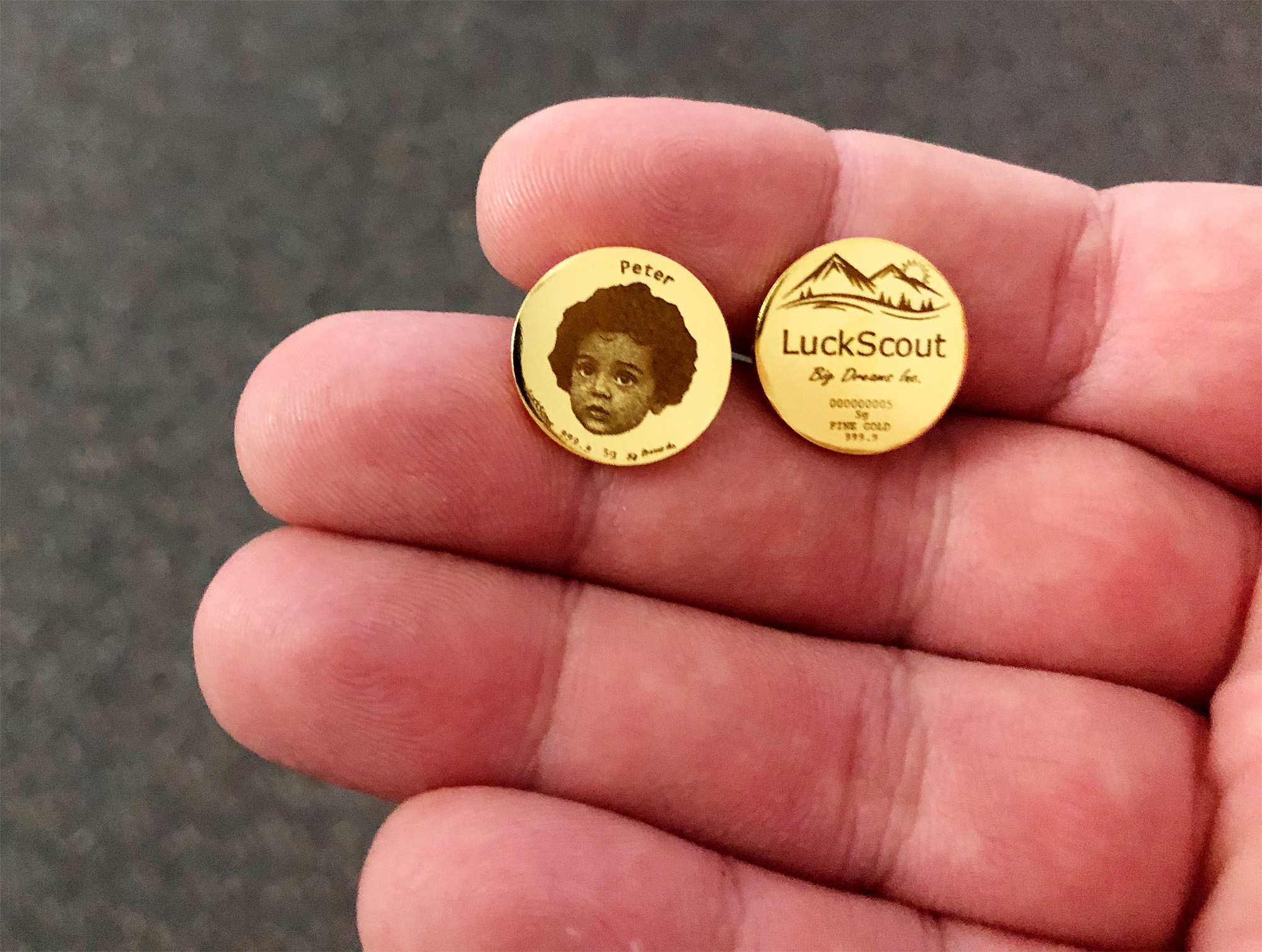 LuckScout 5g Gold Round LuckScout 5g Gold Round