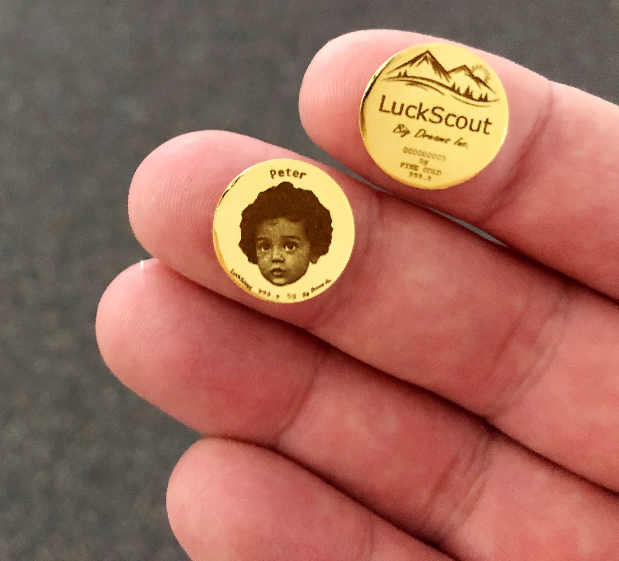 LuckScout 5g Gold Round LuckScout 5g Gold Round
