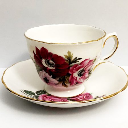 Vintage Royal Vale Bone China Teacup and Saucer Set