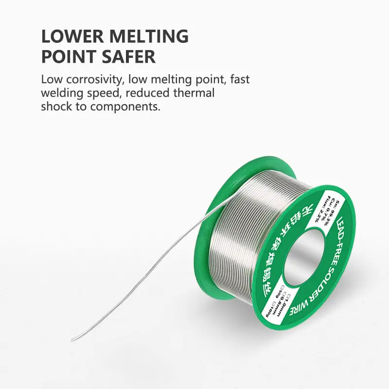 Environmentally Friendly Lead-Free Solder Wire with Rosin (50g 0.8mm) Environmentally Friendly Lead-Free Solder Wire with Rosin (50g 0.8mm)