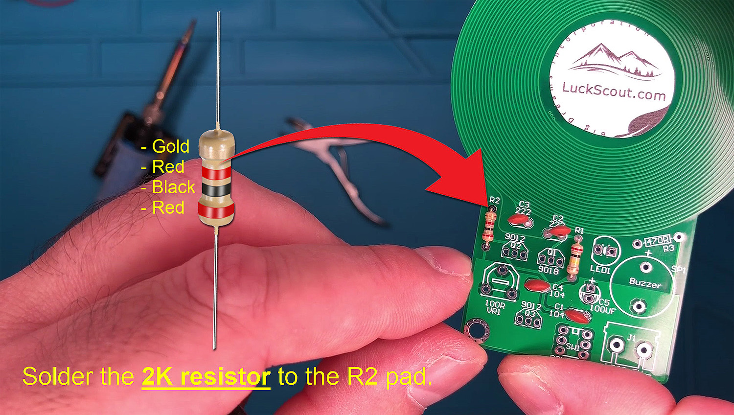 Soldering the 2K Metal Film Resistor Soldering the 2K Metal Film Resistor
