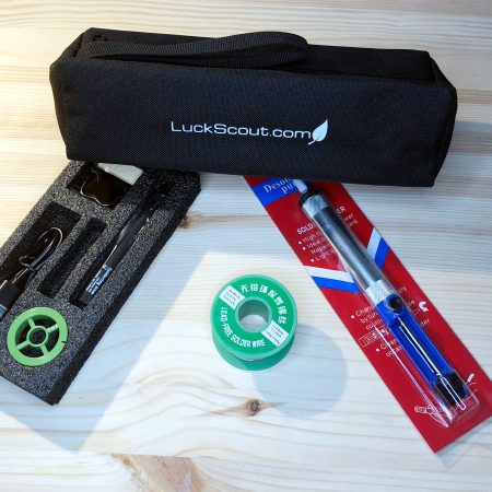 Wireless Rechargeable Soldering Kit with LuckScout Zipper Tool Bag