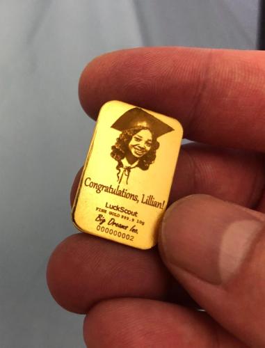Custom Engraved 10g Gold Bar