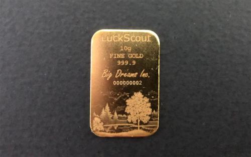 Typical LuckScout 10g Gold Bar
