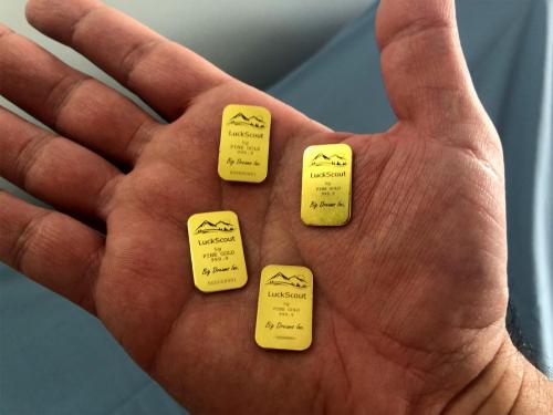 Typical LuckScout 5g Gold Bars