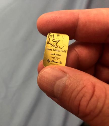 Custom Engraved 5g Gold Bar